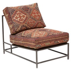 Chair with Antique Rug Upholstery