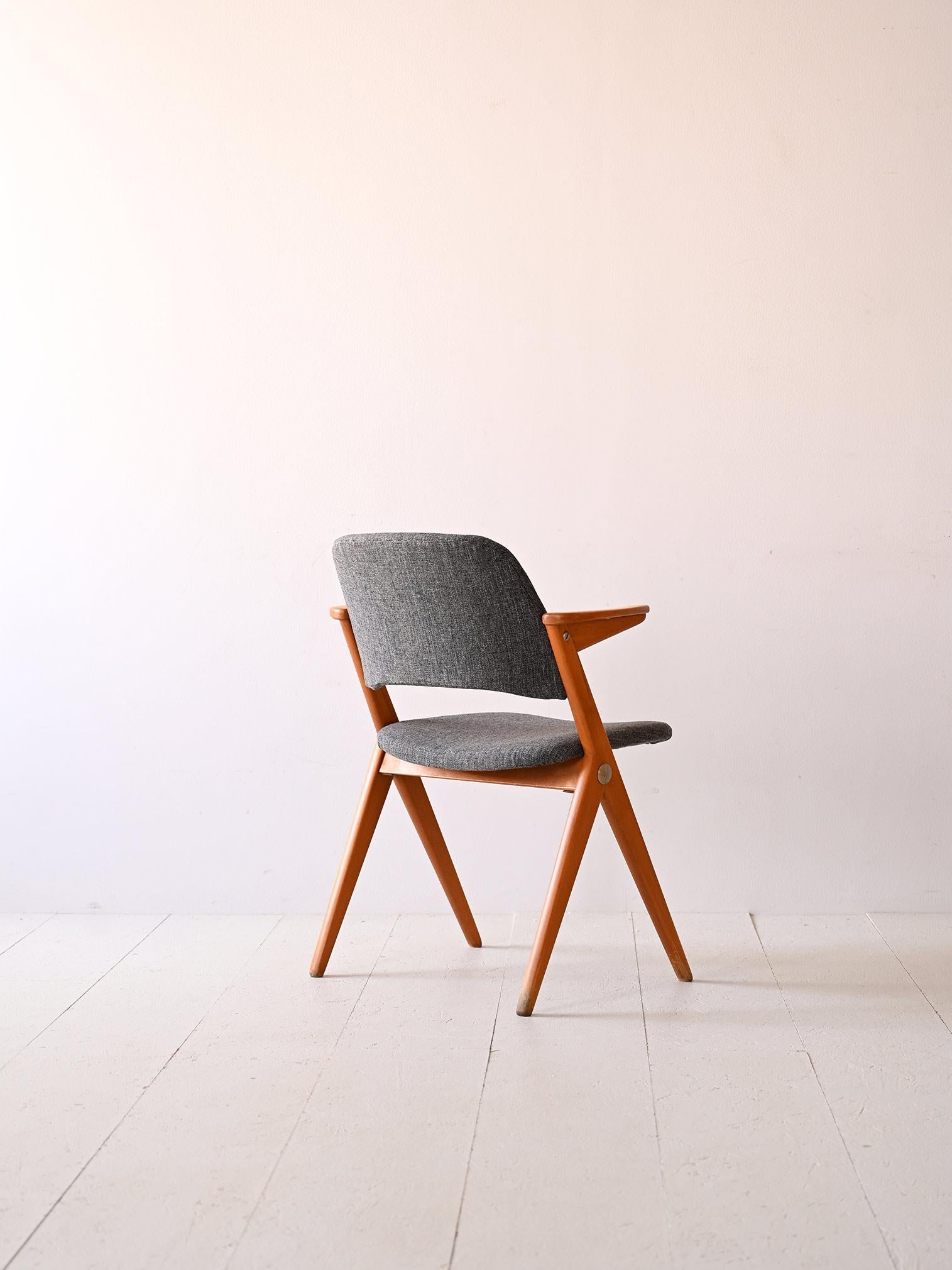 Swedish Chair with armrests by Bengt Ruda for NK For Sale