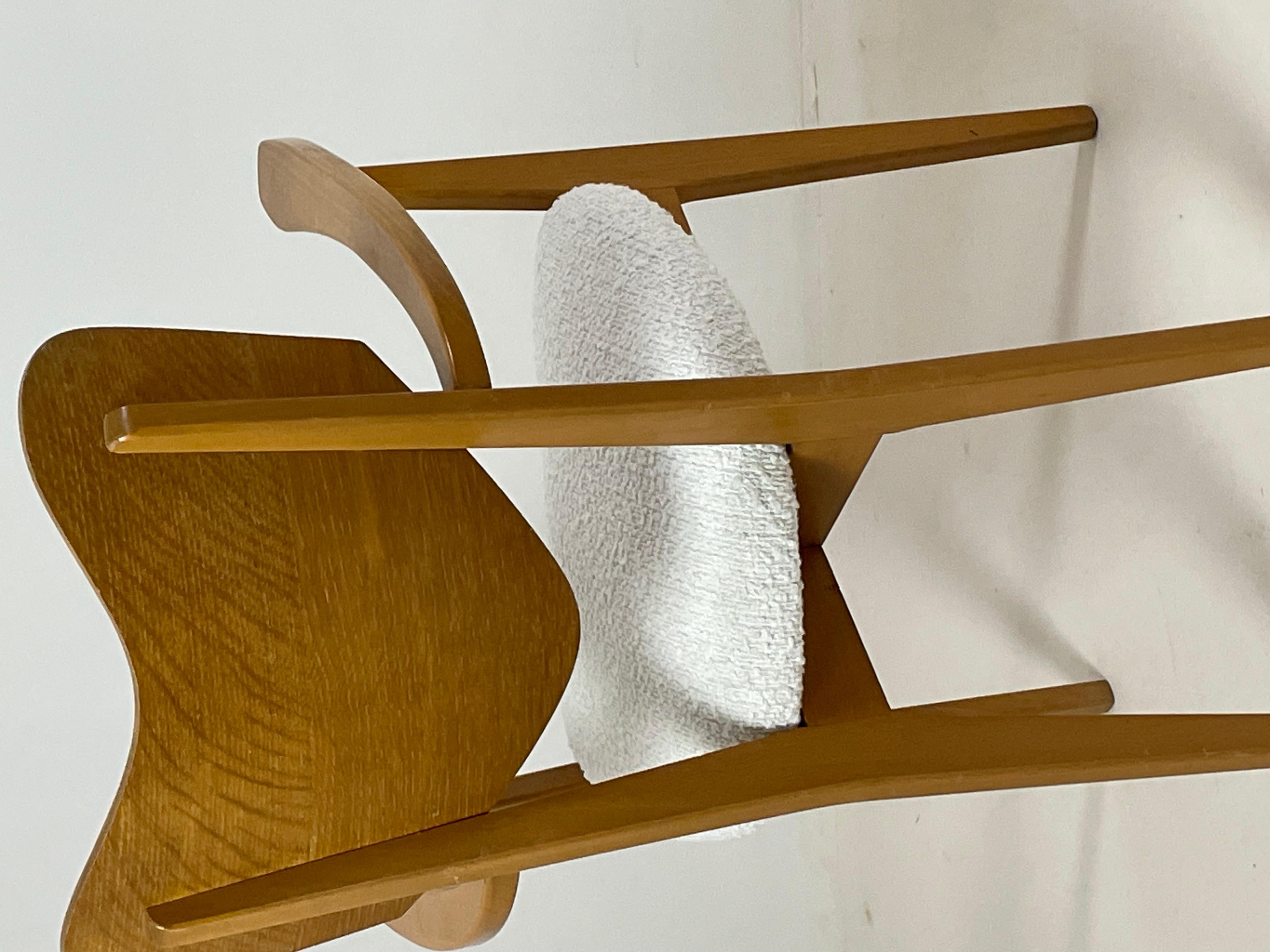 chair with armrests by René Jean Caillette, France  For Sale 1