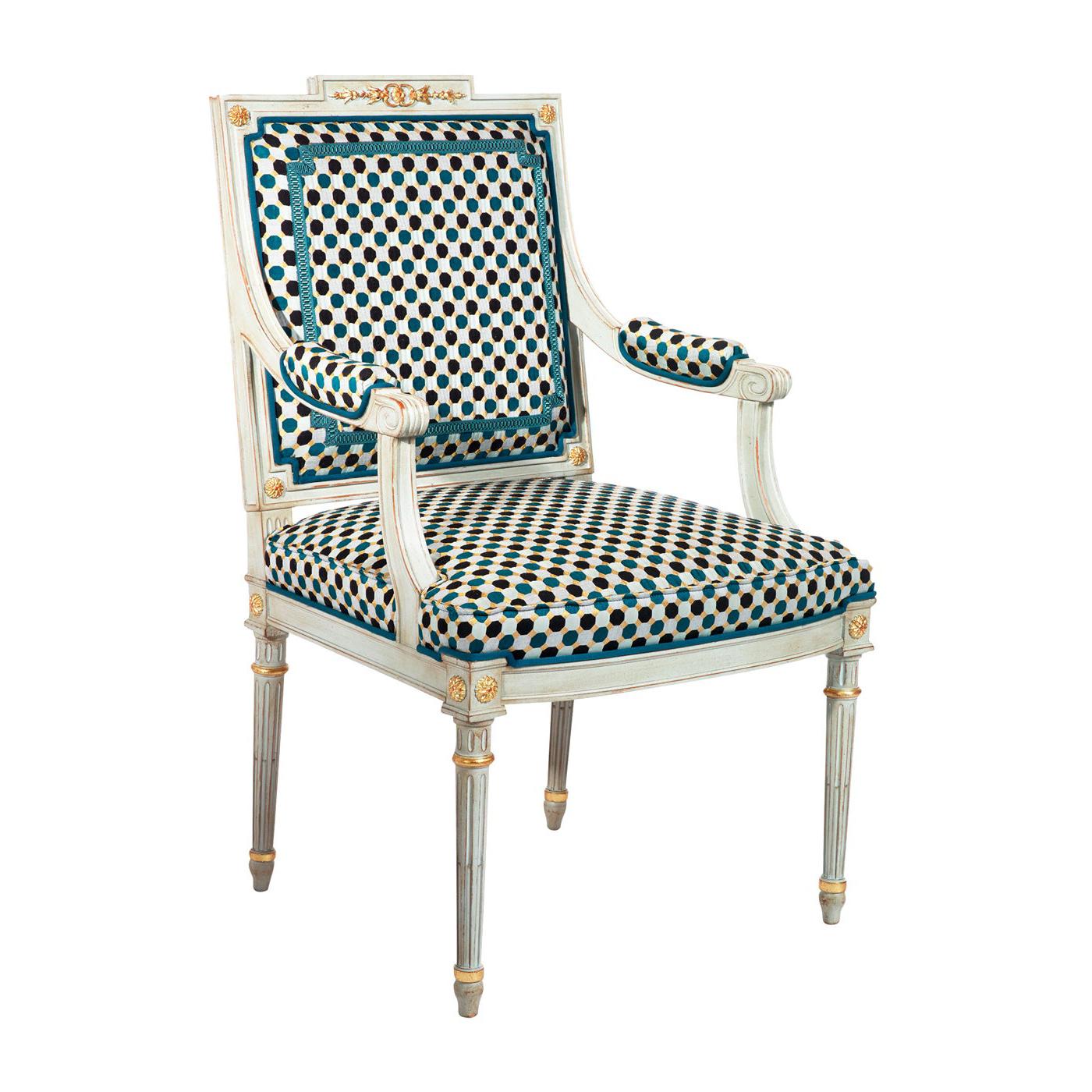 Chair with Armrests Louis XVI