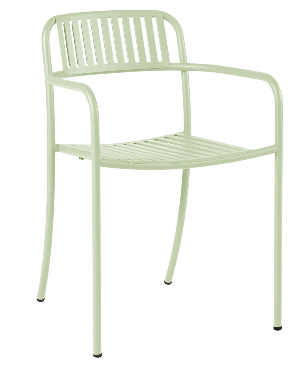 Stuhl mit Armlehnen Tolix Patio Lattenrost Design Pauline Deltour (Zeitgenössisch) im Angebot