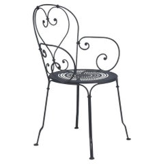 Chair with arms Fermob - 1900 Armchair - Anthracite