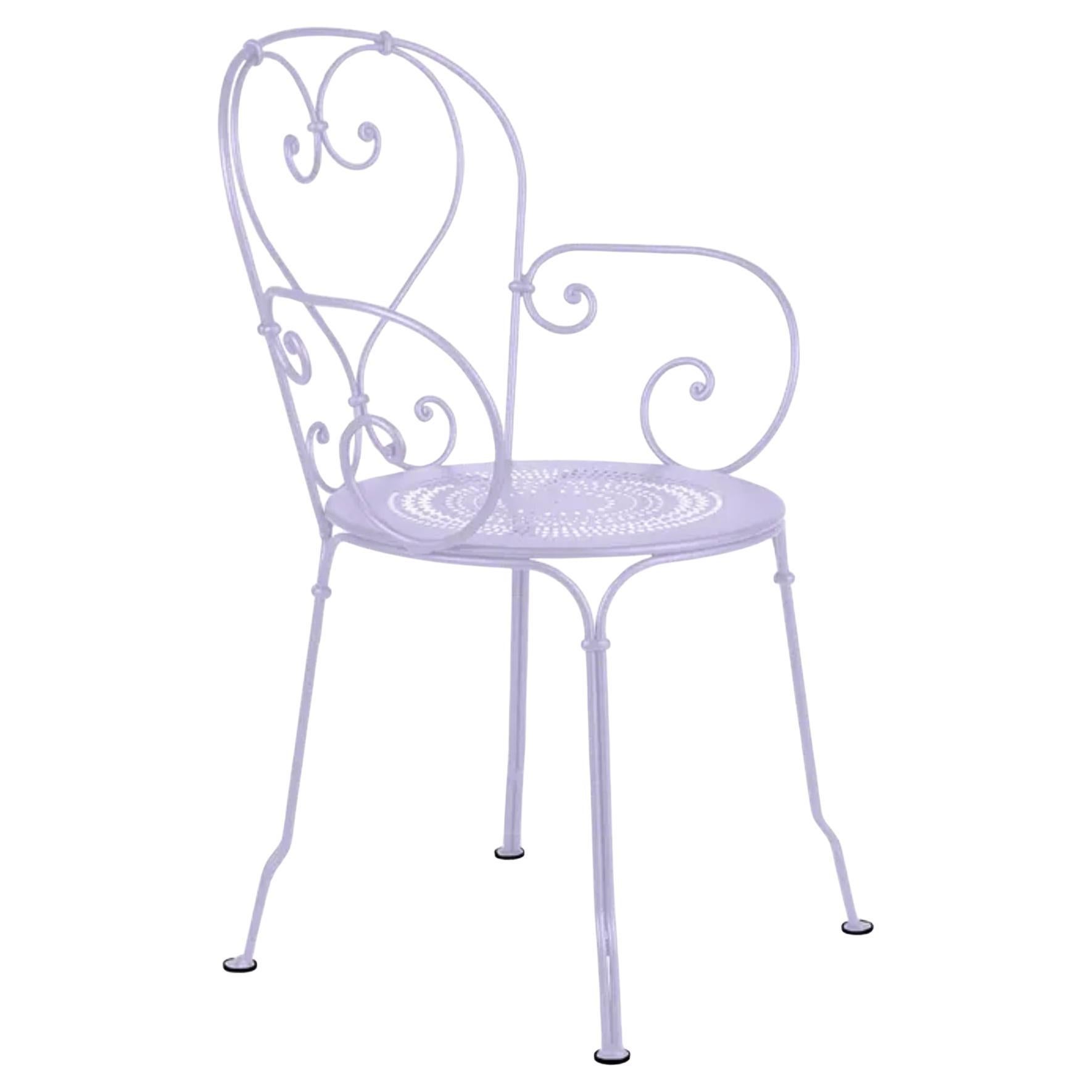 Chair with arms Fermob - 1900 Armchair - Marshmallow