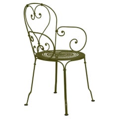 Chair with arms Fermob – 1900 Armchair - Pesto