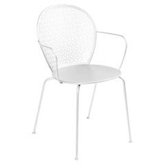 Silla con brazos Fermob - Sillón Lorette - Algodón Blanco