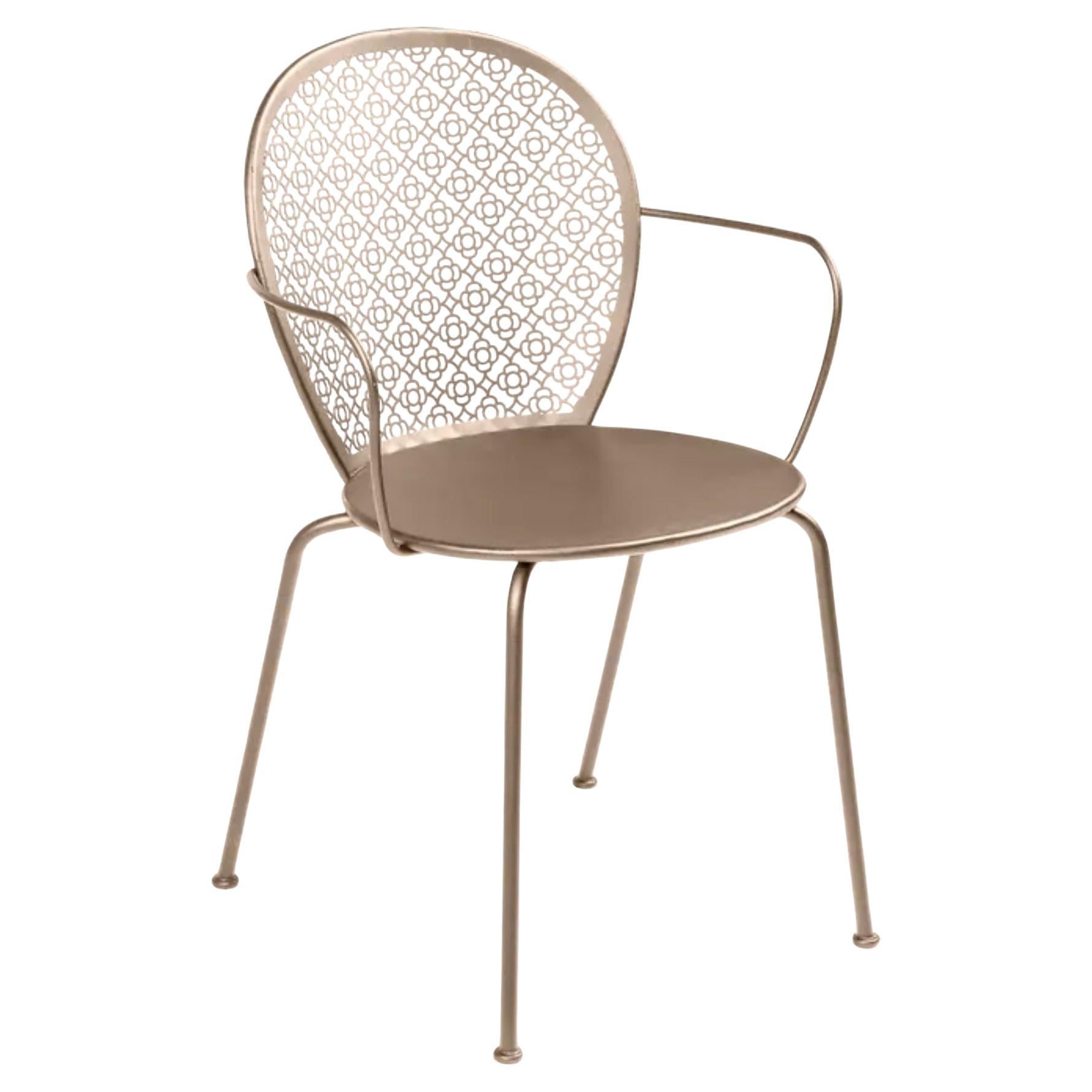 Chair with arms Fermob - Lorette Armchair - Nutmeg For Sale