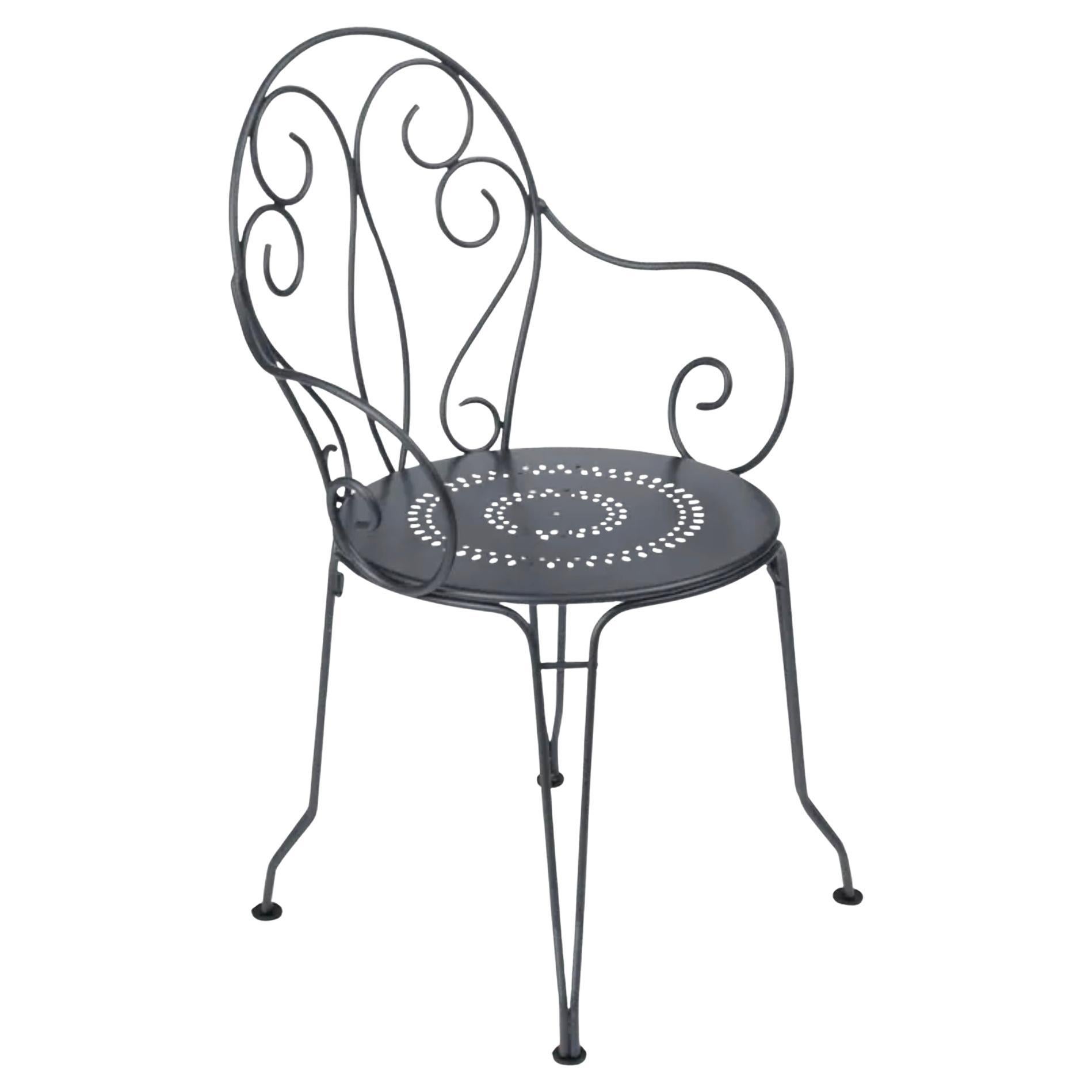 Chair with arms Fermob - Montmartre Armchair - Deep blue For Sale at ...