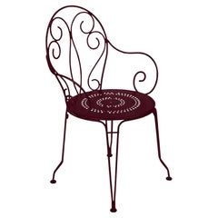 Chair with arms Fermob - Montmartre Armchair - Black Cherry