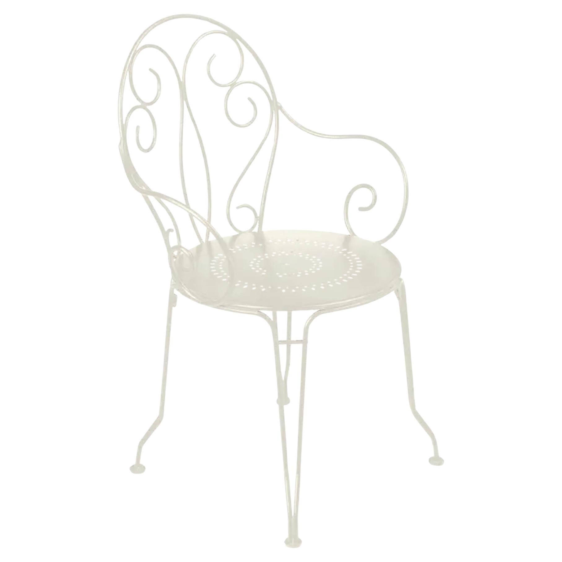 Chaise avec accoudoirs Fermob - Fauteuil Montmartre - Gris argile