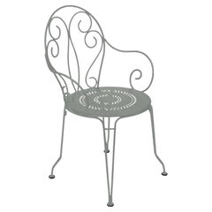 Chaise avec accoudoirs Fermob - Fauteuil Montmartre - Gris Lapilli