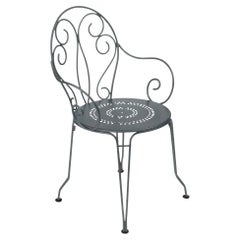 Chaise avec accoudoirs Fermob - Fauteuil Montmartre - Storm Grey