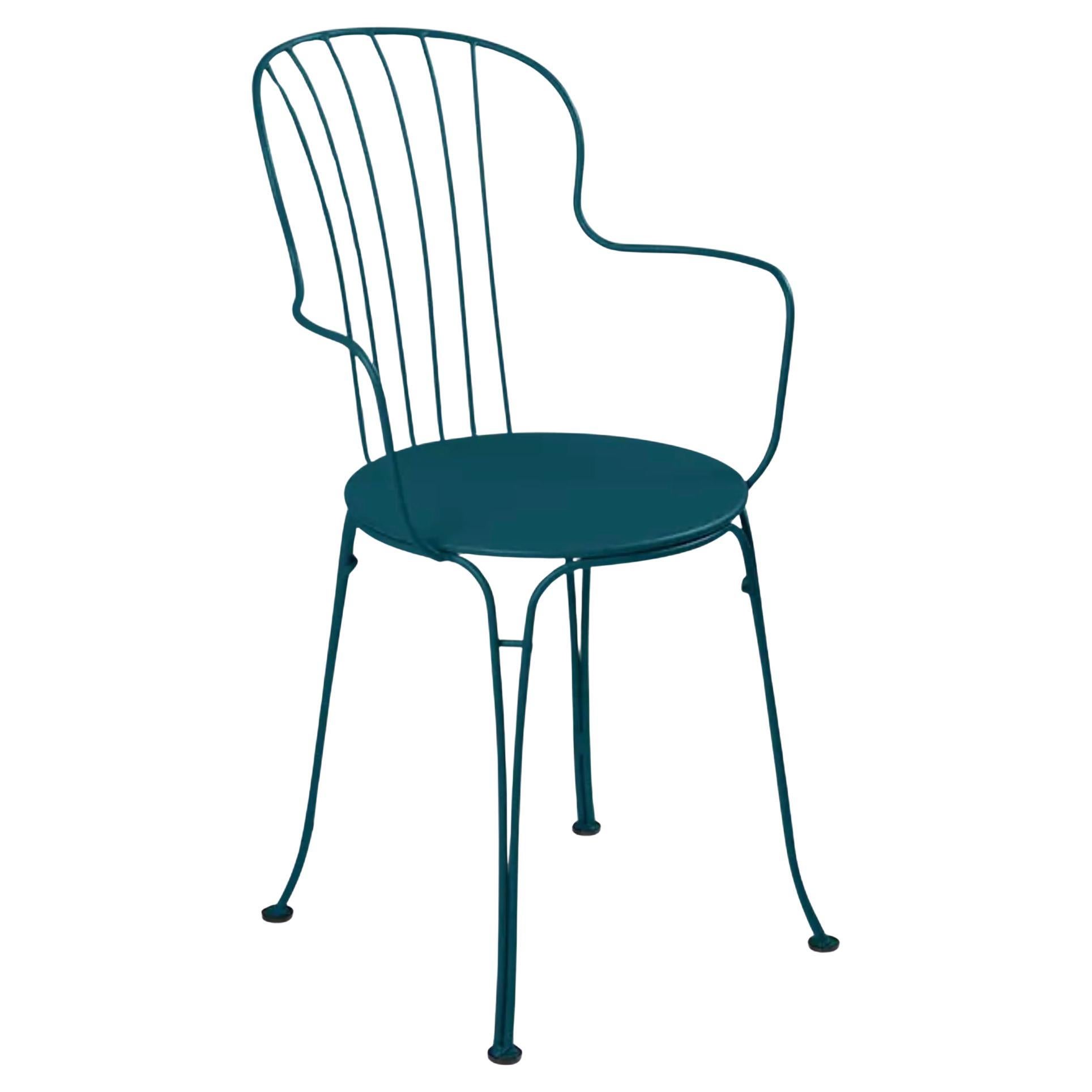 Chair with arms Fermob - Opéra+ Armchair - Acapulco Blue
