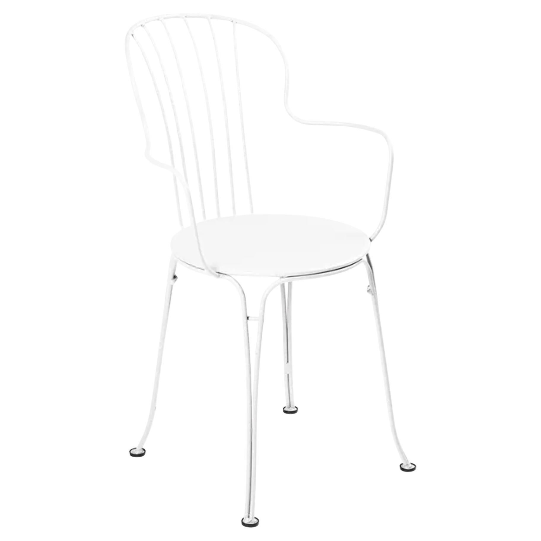 Chair with arms Fermob - Opéra+ Armchair - Cotton White