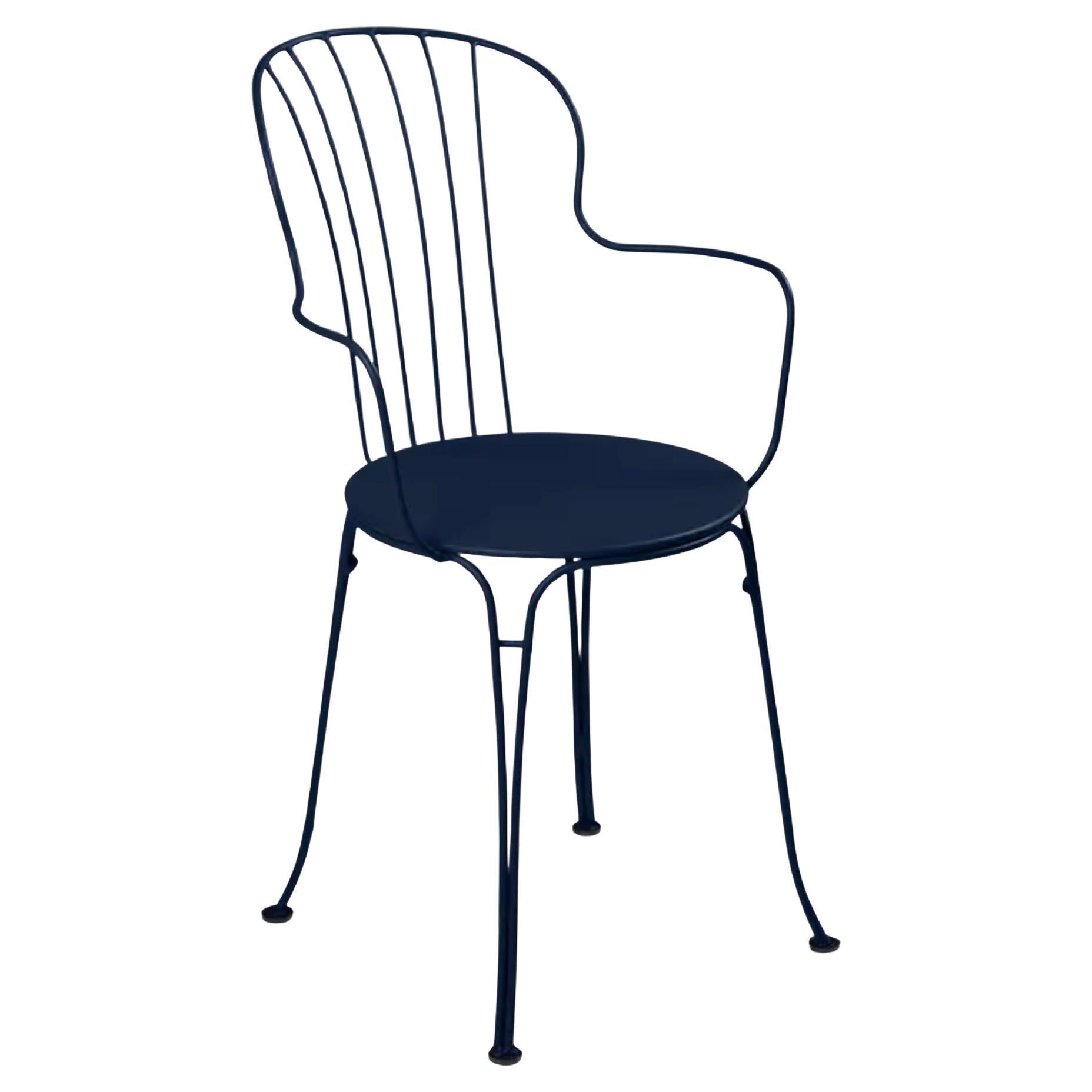 Chair with arms Fermob - Opéra+ Armchair - Deep blue