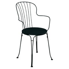 Chair with arms Fermob - Opéra+ Armchair - Liquorice