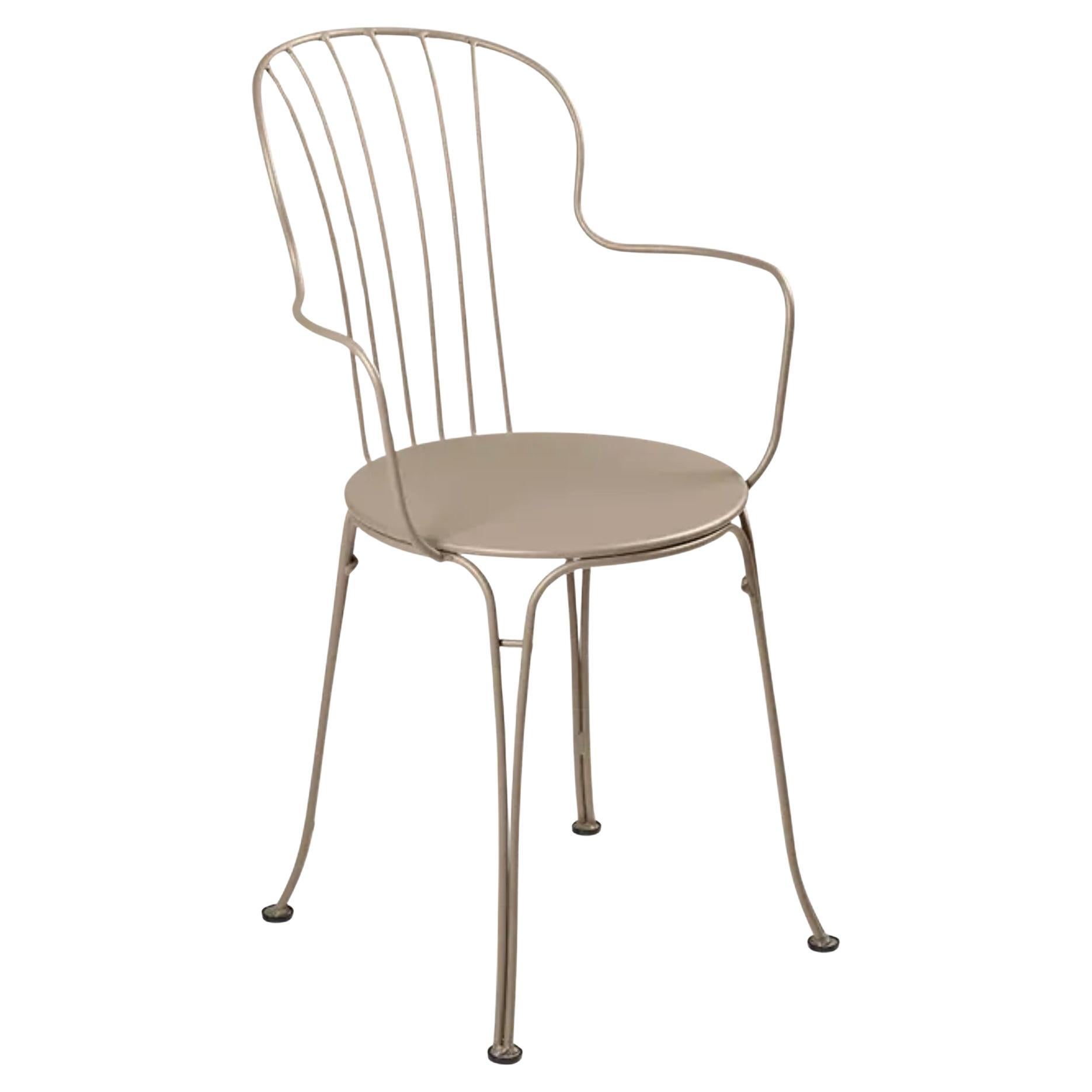 Chair with arms Fermob - Opéra+ Armchair -  Nutmeg