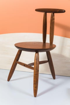 Chair with Exquisite Joinery in Walnut by Birnam Wood Studio
