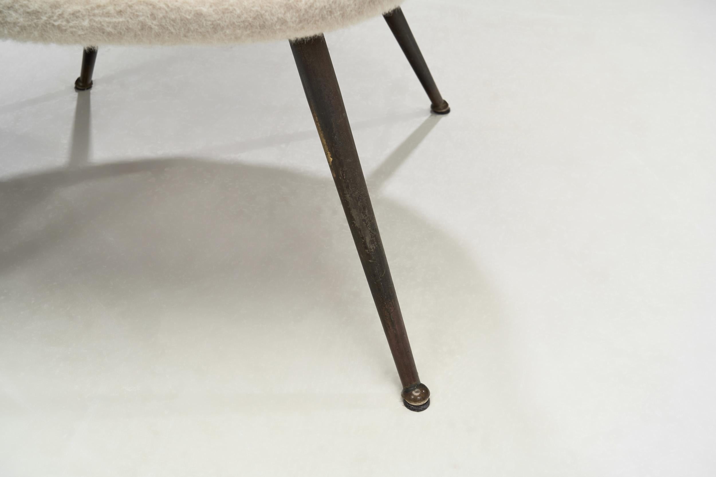 Stuhl mit Beinen aus lackiertem Messing von Gastone Rinaldi (Attr.) für Rima, Italien 1950er Jahre im Angebot 7