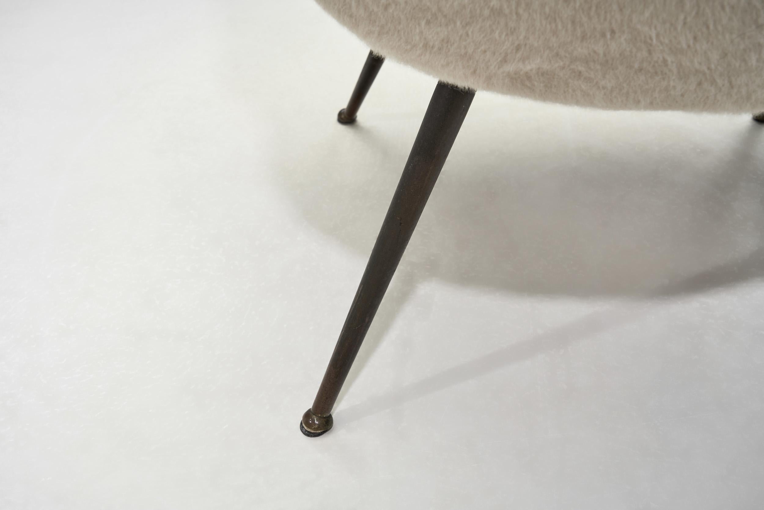Stuhl mit Beinen aus lackiertem Messing von Gastone Rinaldi (Attr.) für Rima, Italien 1950er Jahre im Angebot 8