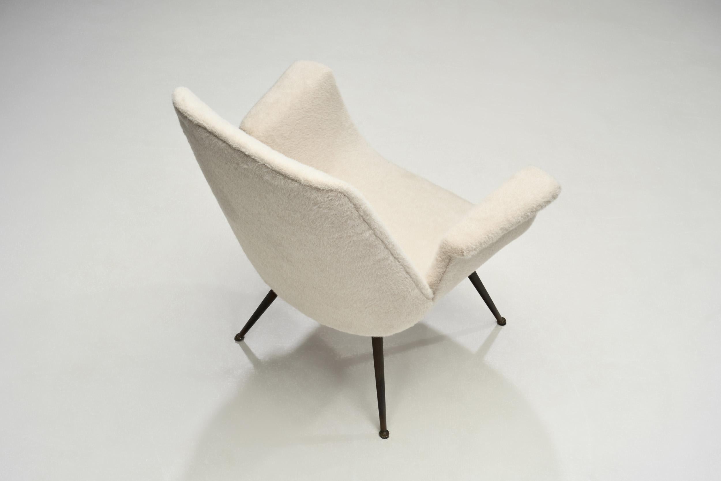 Stuhl mit Beinen aus lackiertem Messing von Gastone Rinaldi (Attr.) für Rima, Italien 1950er Jahre im Angebot 2