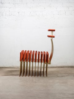 Chair with Tubes and Brass