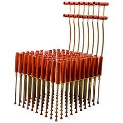 Chair with Tubes and Brass