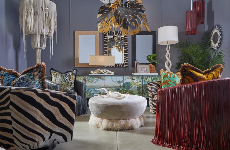 Chair-Zebra Hide Swivel For Sale at 1stDibs zebra swivel chair