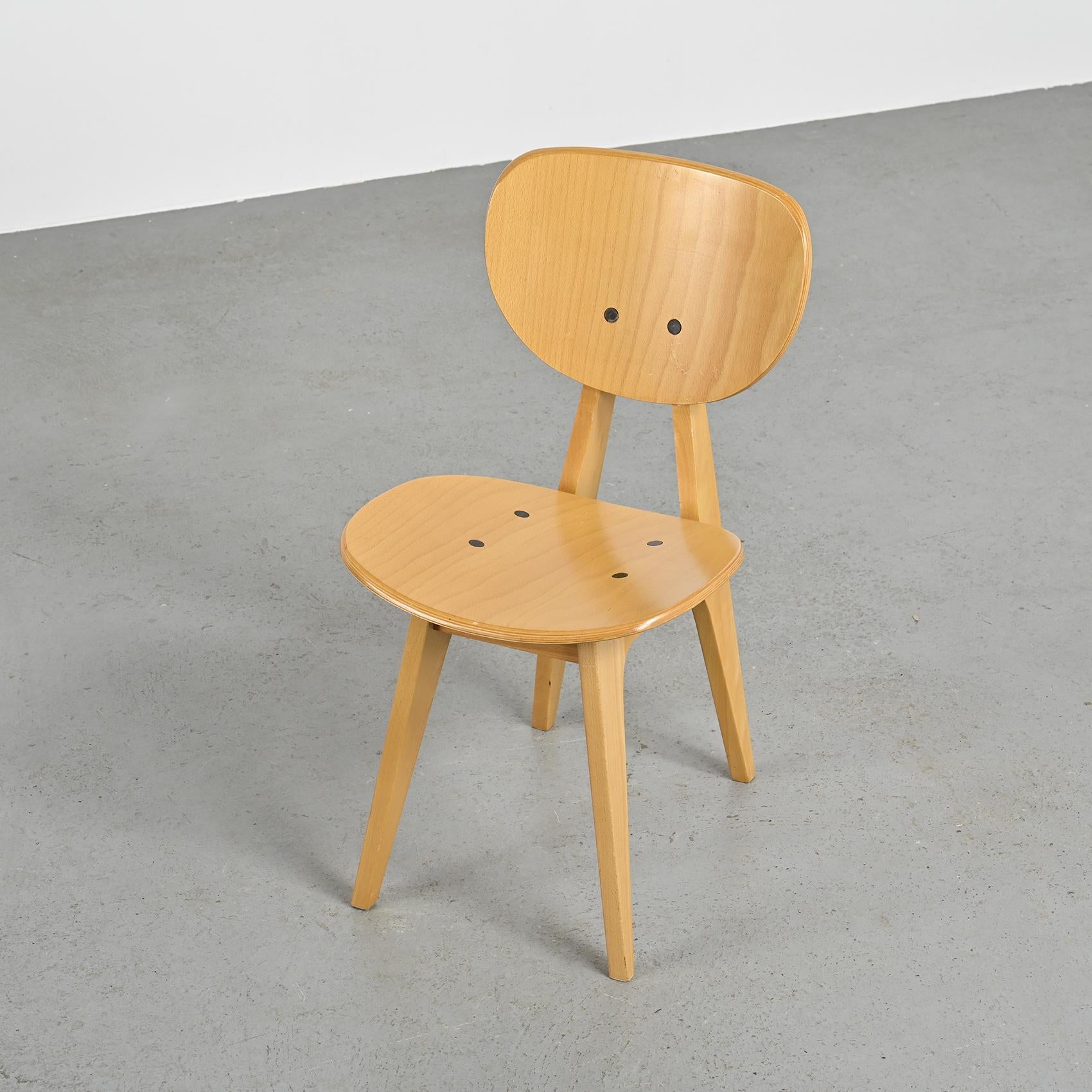 Chairs 3221 by Jenzo Sakakura for Tendo Mokko, 1950s, set of 4 For Sale 3