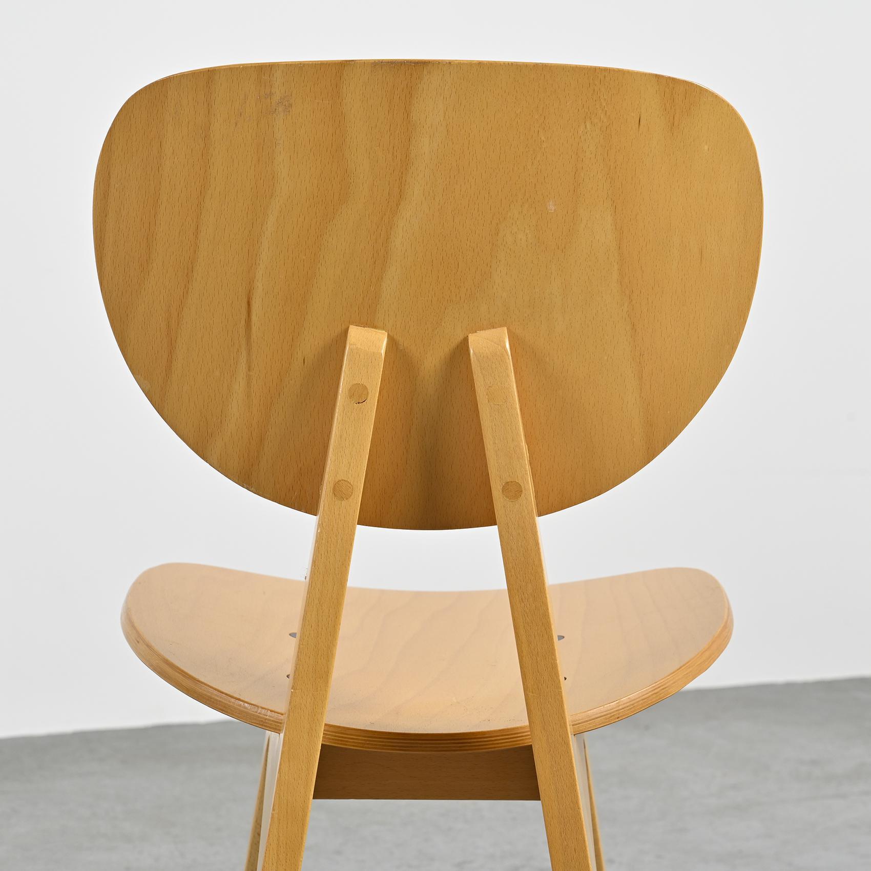 Chairs 3221 by Jenzo Sakakura for Tendo Mokko, 1950s, set of 4 For Sale 7