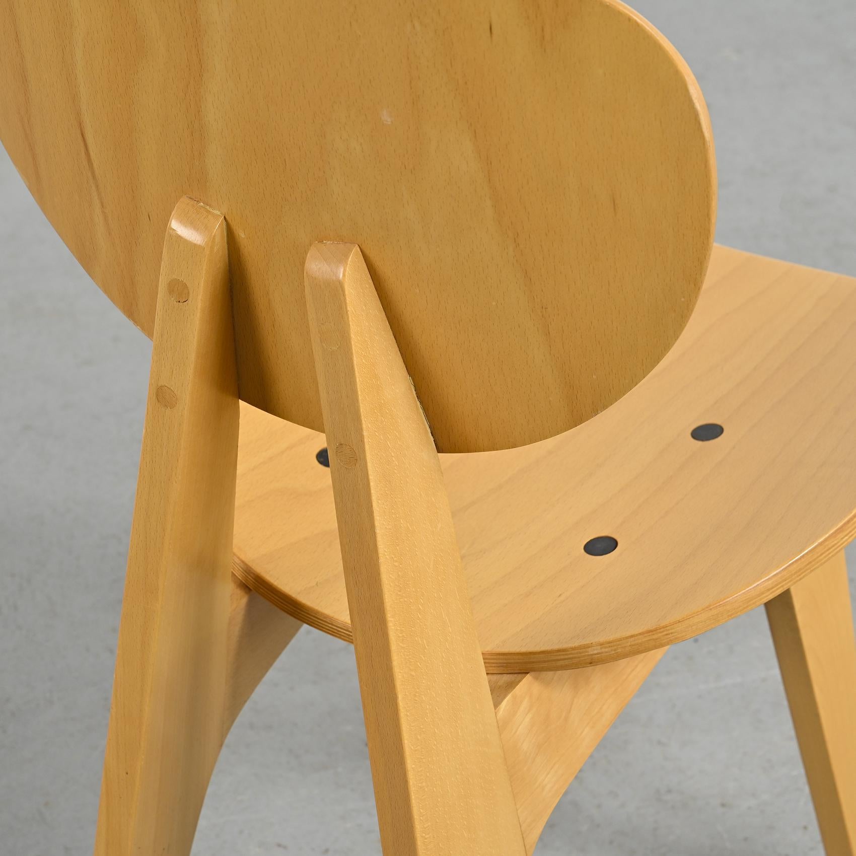 Chairs 3221 by Jenzo Sakakura for Tendo Mokko, 1950s, set of 4 For Sale 8