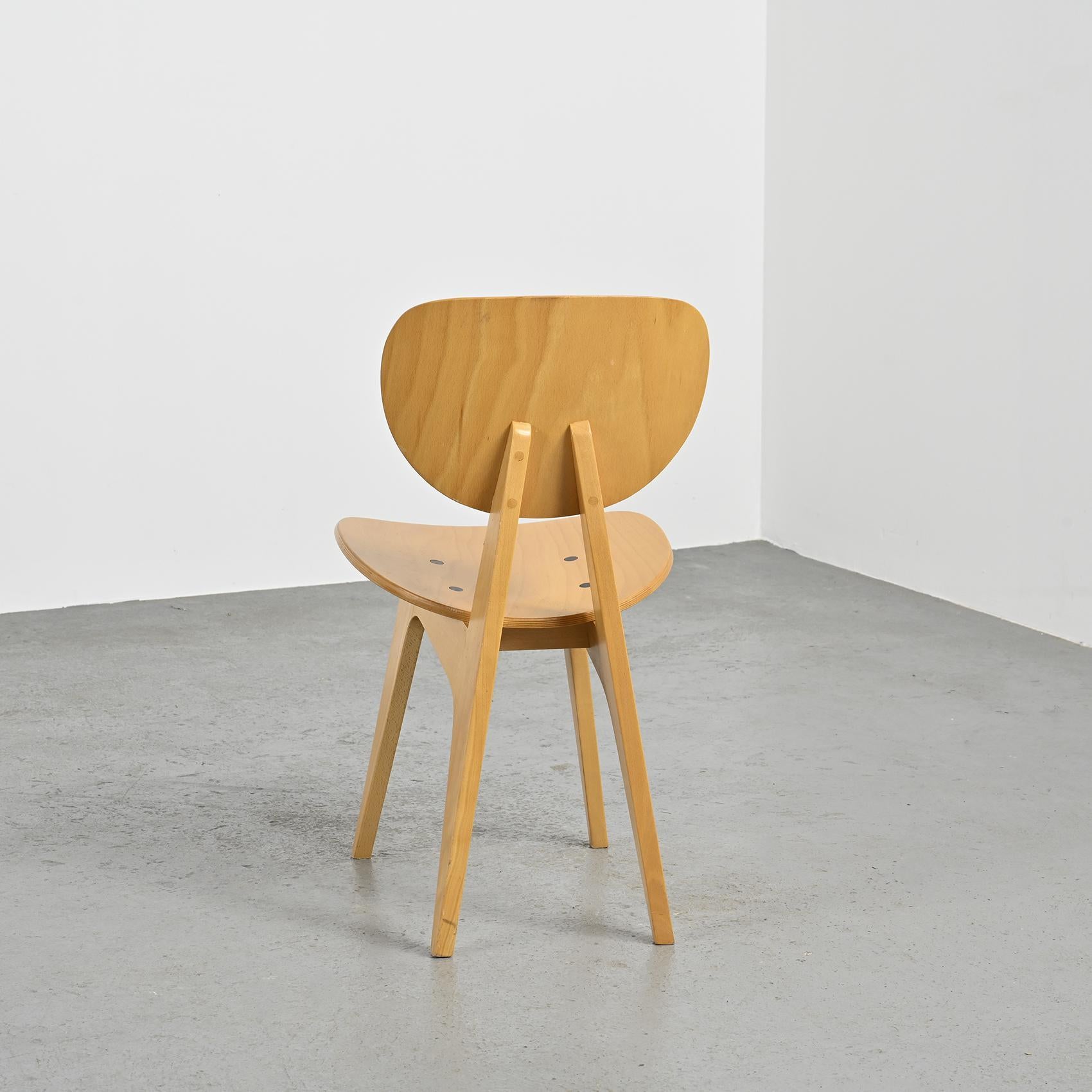 Chairs 3221 by Jenzo Sakakura for Tendo Mokko, 1950s, set of 4 For Sale 1