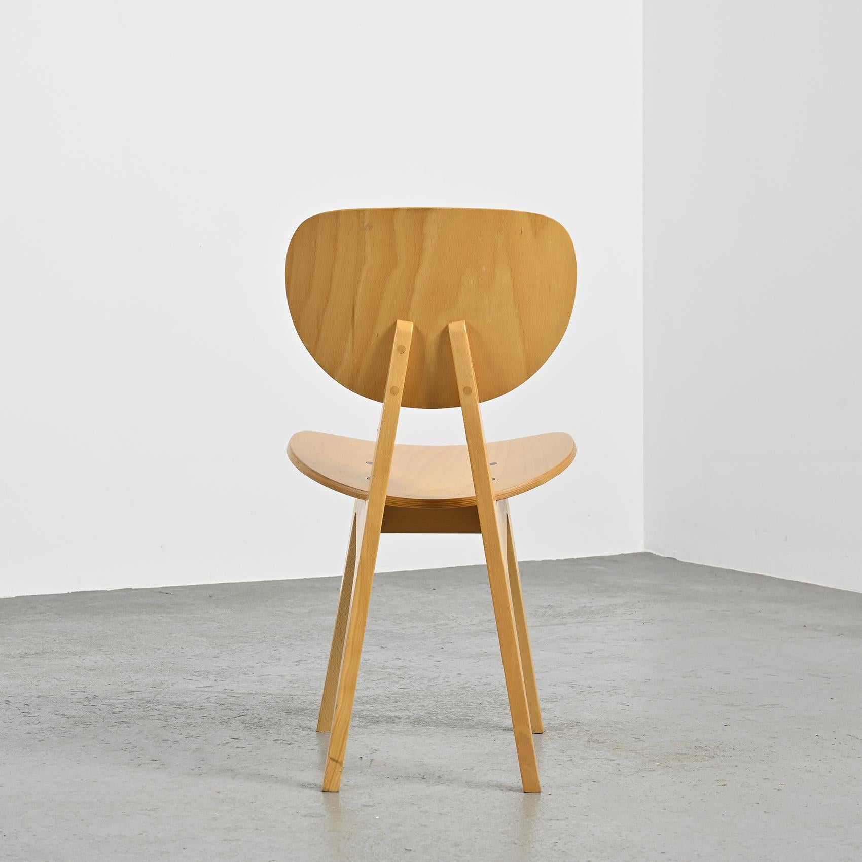 Sedie 3221 di Jenzo Sakakura per Tendo Mokko, anni '50, set di 4 in vendita 2