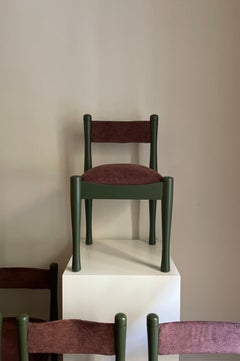 Chairs 620 by Silvio Coppola for Bernini Green - Clématite