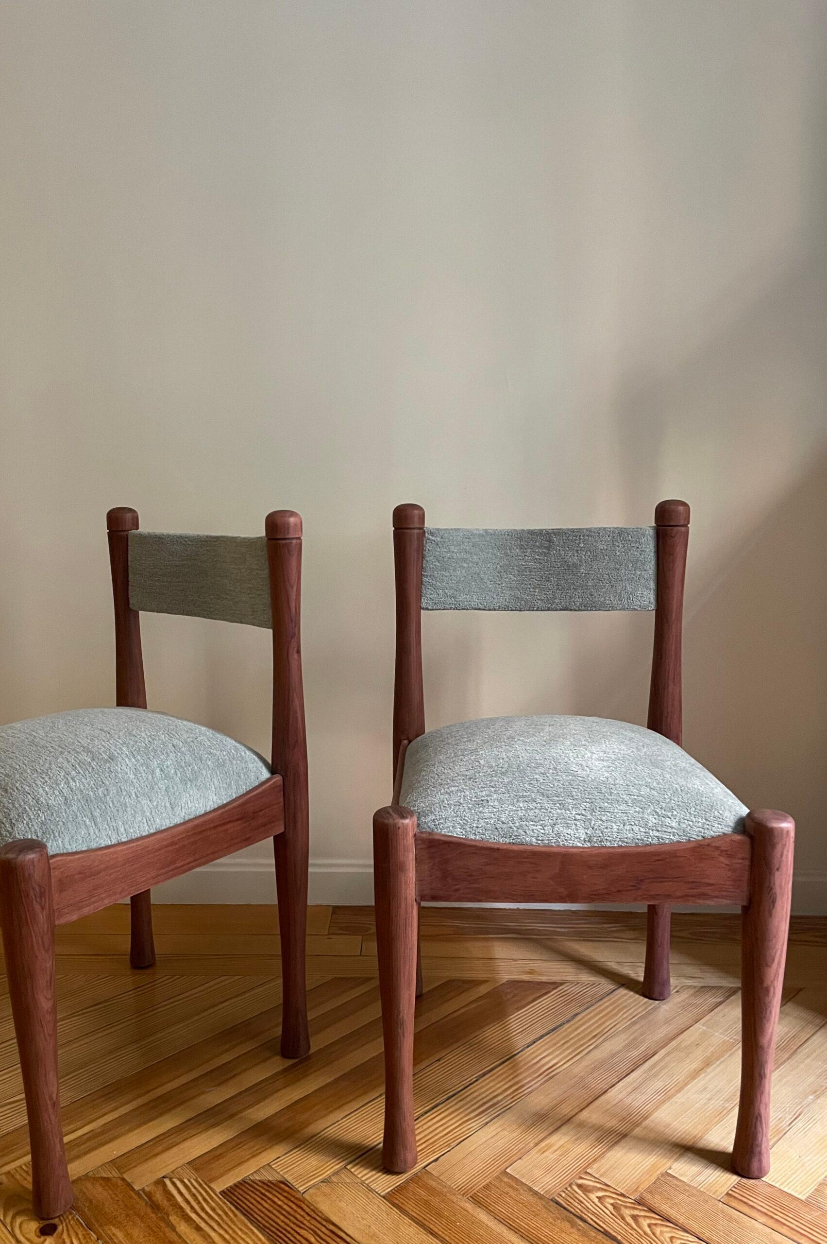 Chairs 620 by Silvio Coppola for Bernini Natural - Glacier In Excellent Condition In MADRID, ES