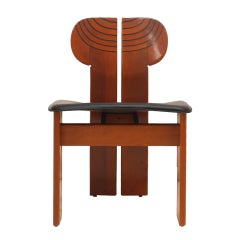 Original Africa Italian Dining Chairs Designed by Afra & Tobia Scarpa Maxalto