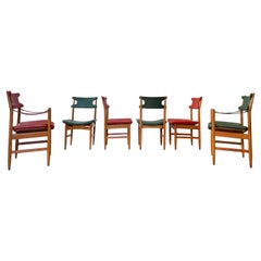 Vintage Chairs and Armchairs Italian Design from 1950 in the Style of Gio Ponti