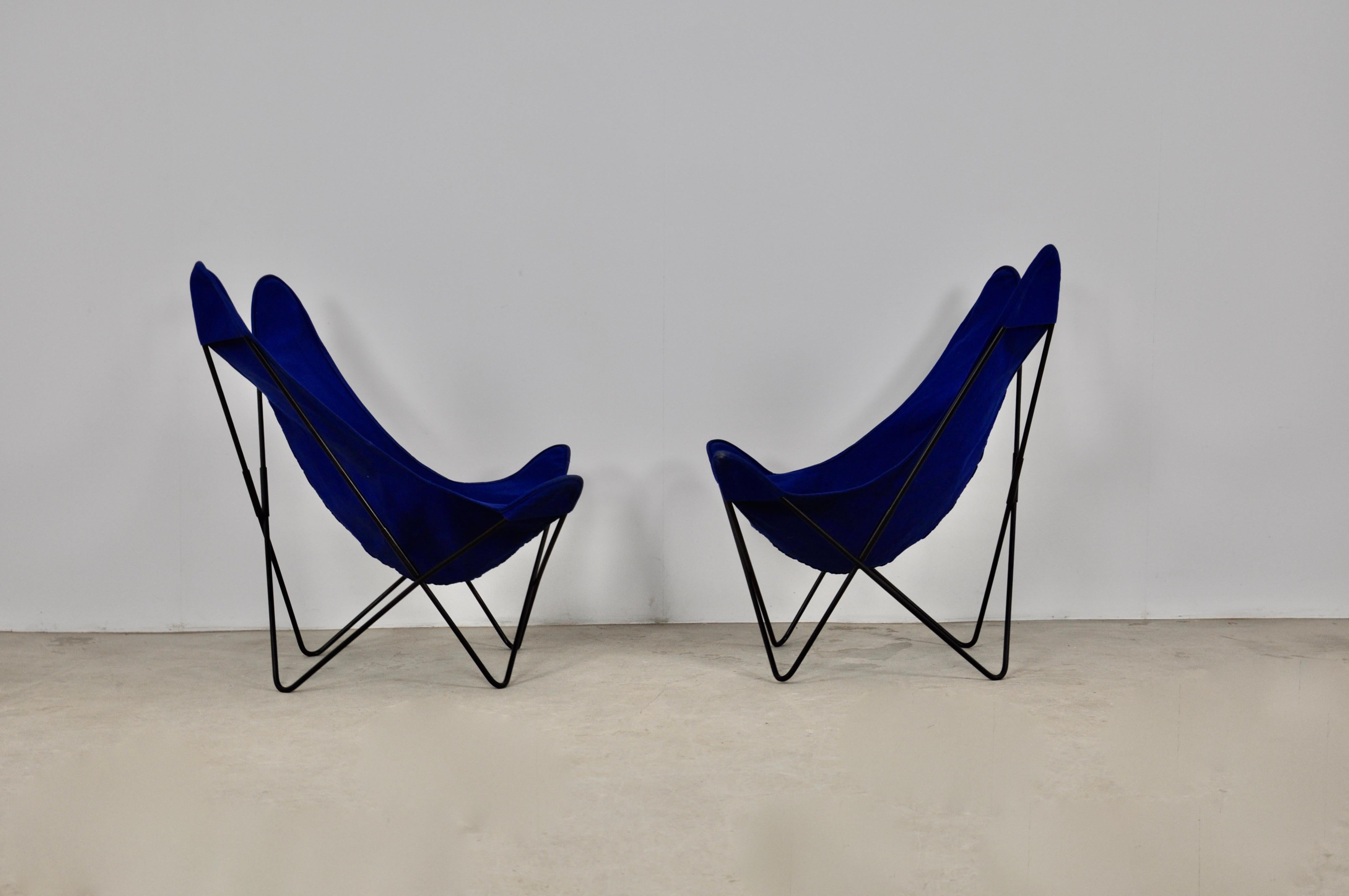 Chairs Butterfly a by Jorge Ferrari-Hardoy for Knoll Inc Set 2 3