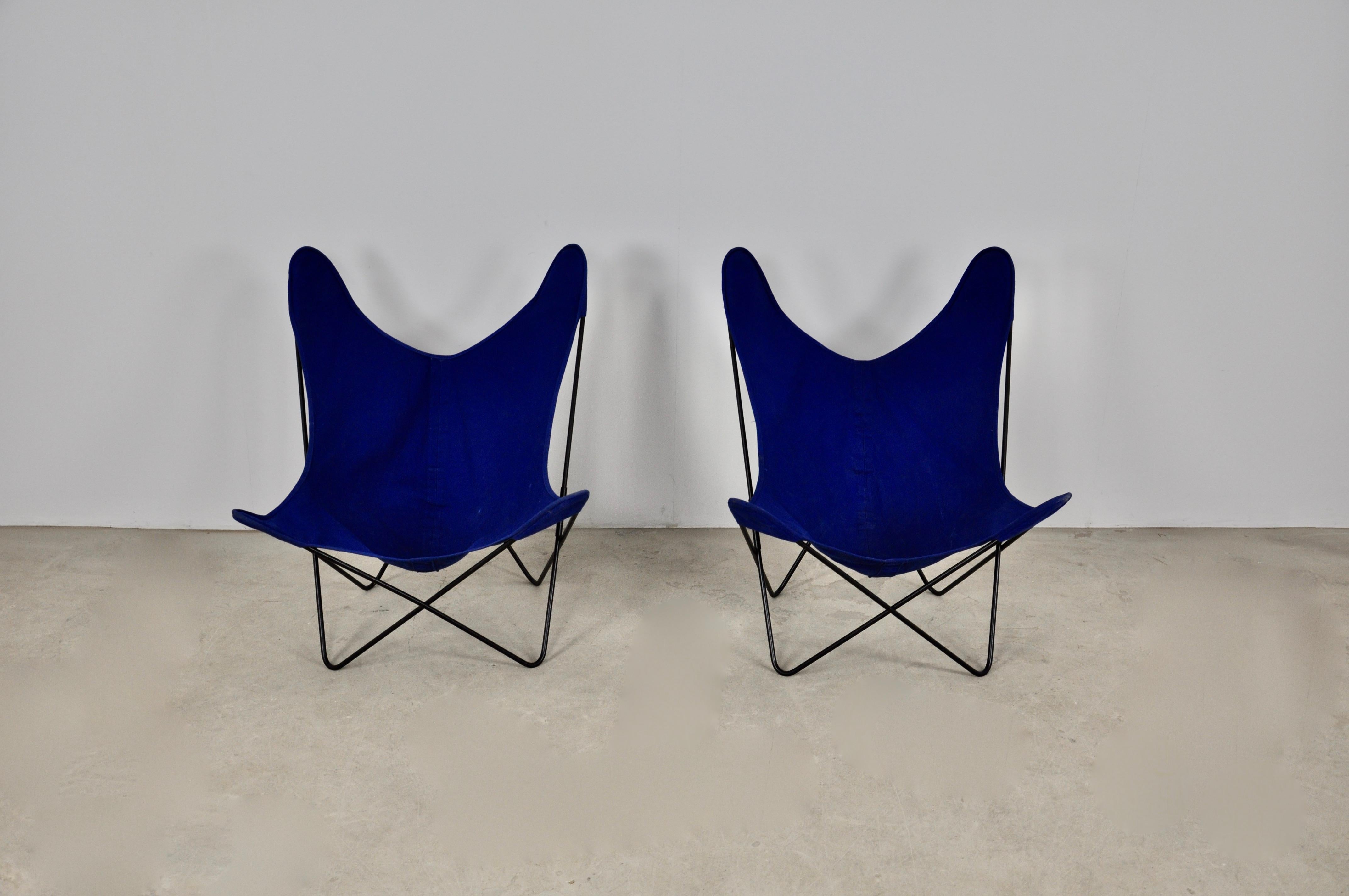 Central American Chairs Butterfly a by Jorge Ferrari-Hardoy for Knoll Inc Set 2