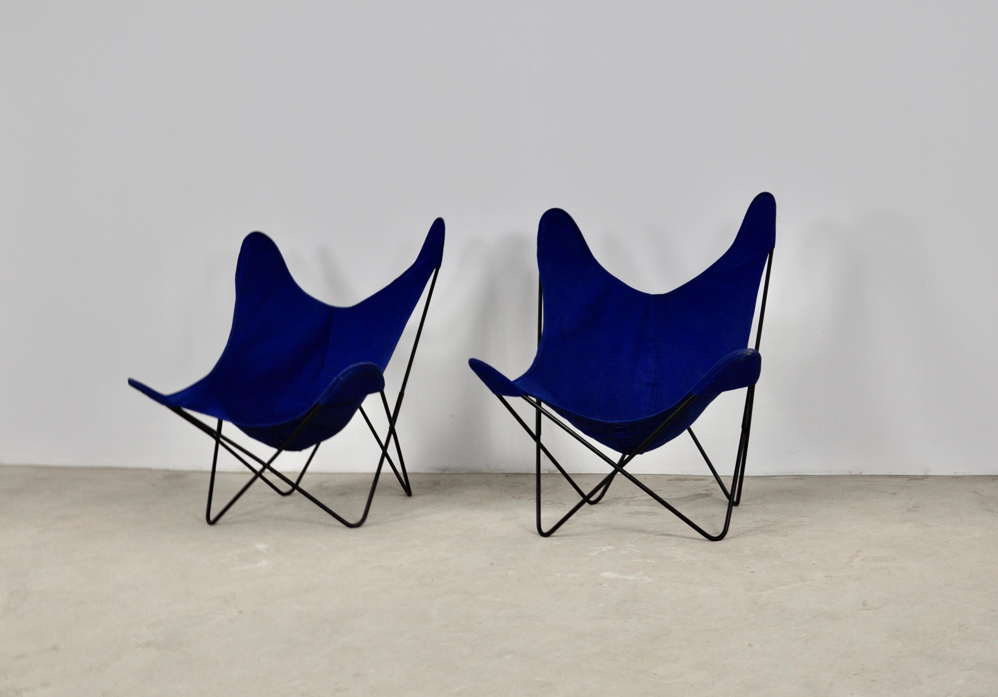 Chairs Butterfly a by Jorge Ferrari-Hardoy for Knoll Inc Set 2 In Good Condition In Lasne, BE