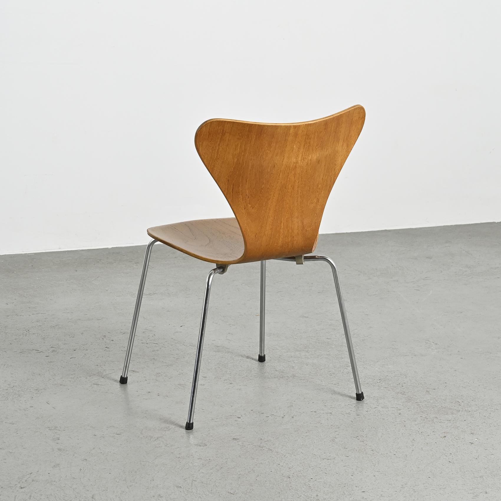 Chairs by Arne Jacobsen, Fritz Hansen circa 1970, Set of 6 For Sale 7