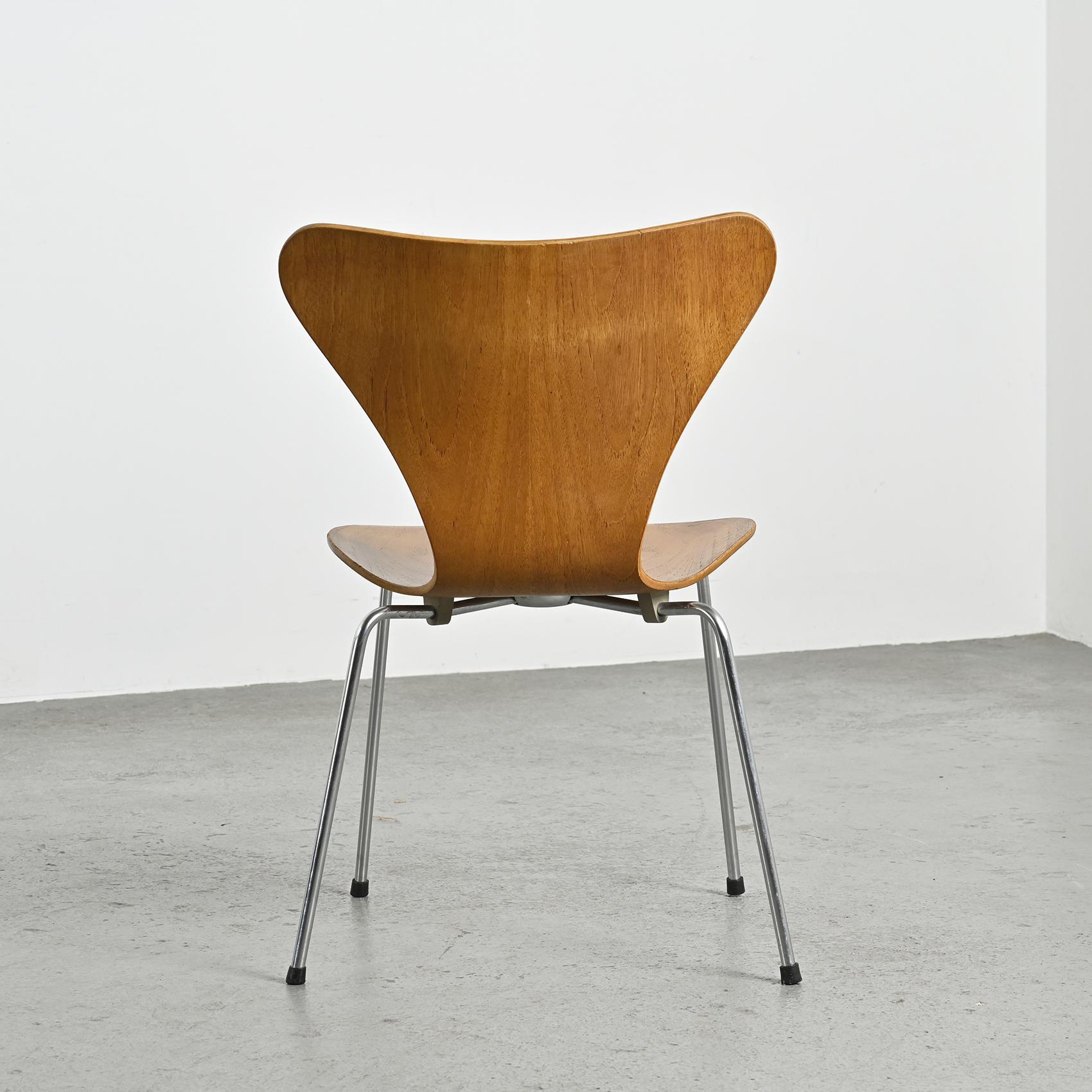 Chairs by Arne Jacobsen, Fritz Hansen circa 1970, Set of 6 For Sale 8