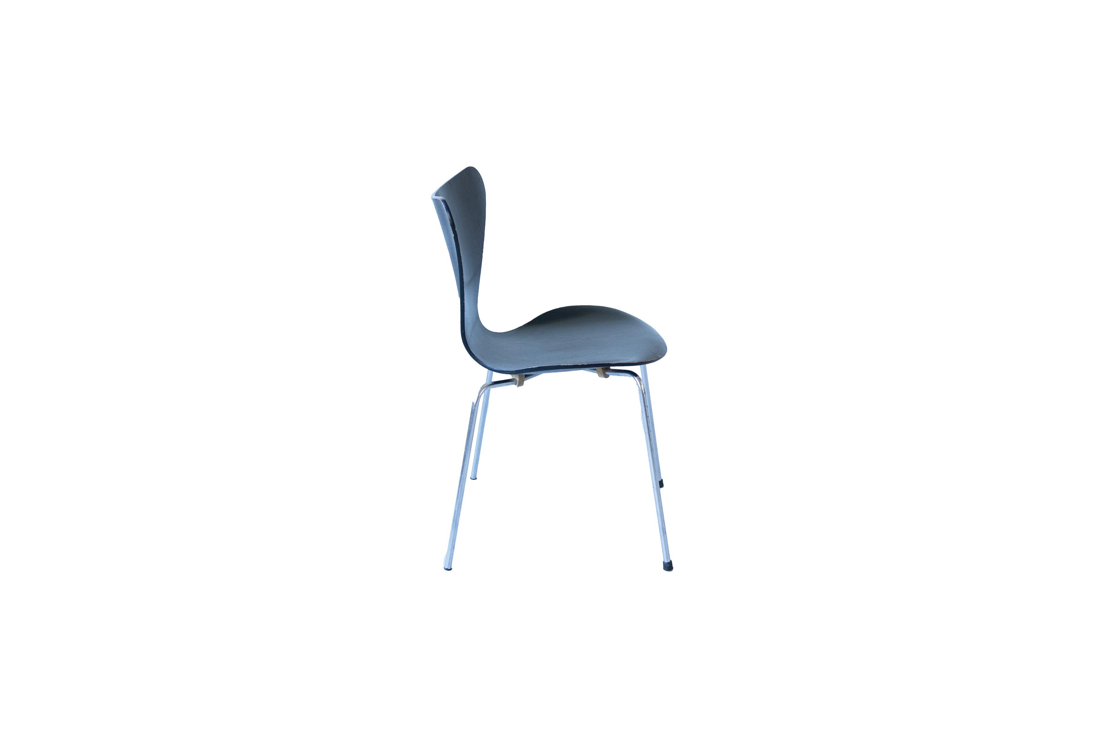 Chaises d'Arne Jacobsen série 7 pour Fritz Hansen , ensemble de 6 chaises en vente 1