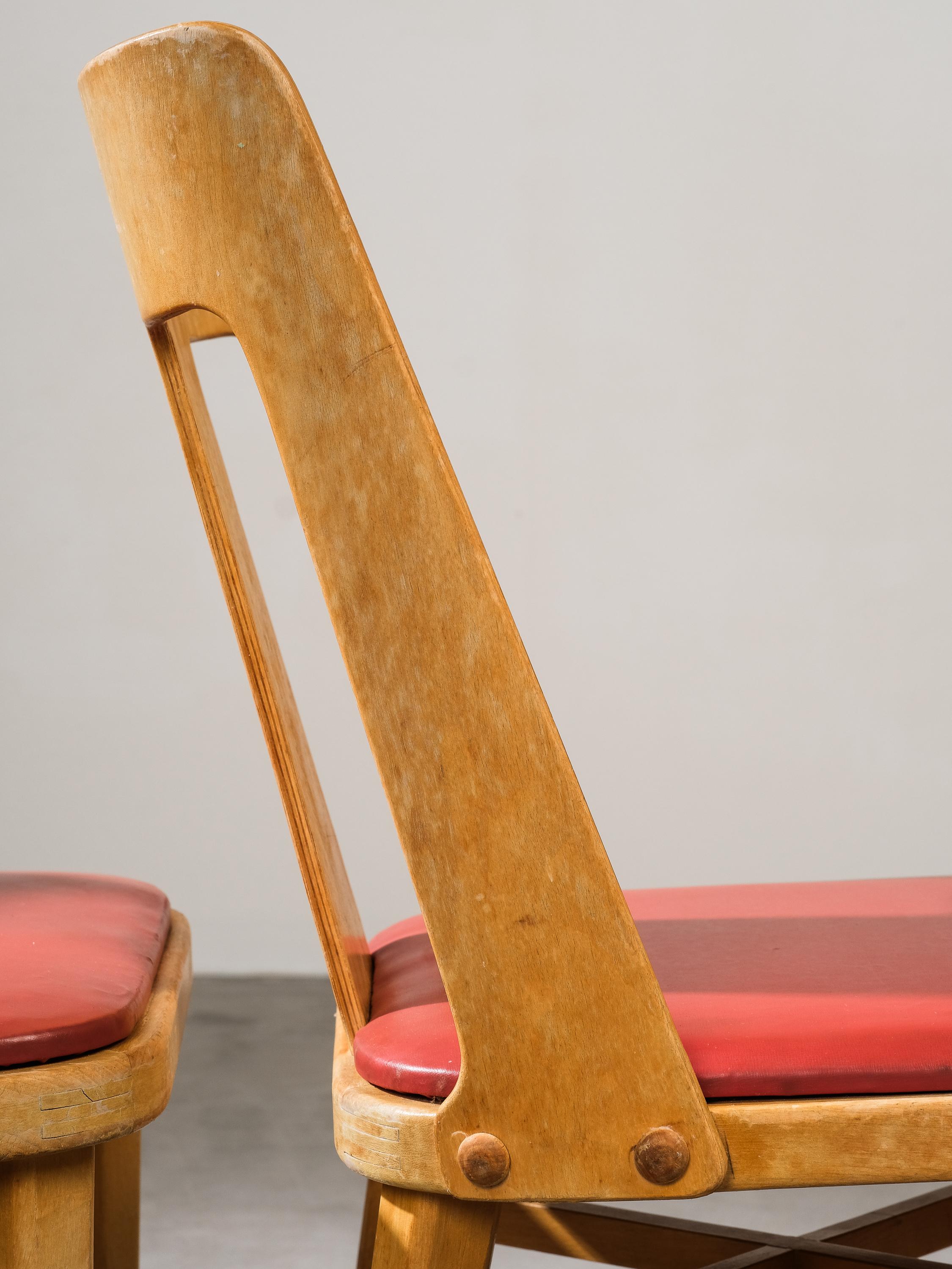 Stühle von Axel Larsson für Bodafors, 4er-Set, 1950er-Set, Stühle im Angebot 7