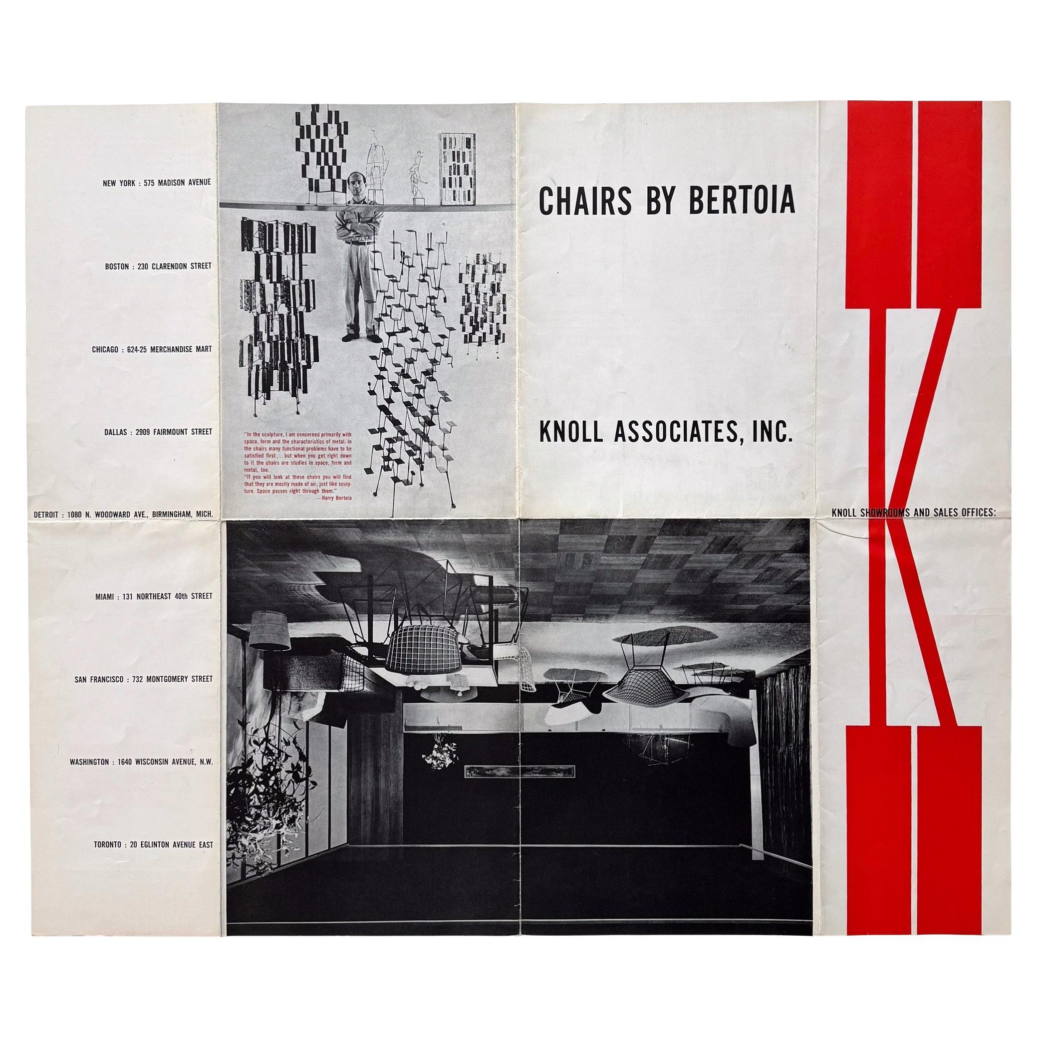 Chairs By Bertoia (Knoll Marketing Brochure/Poster) in vendita