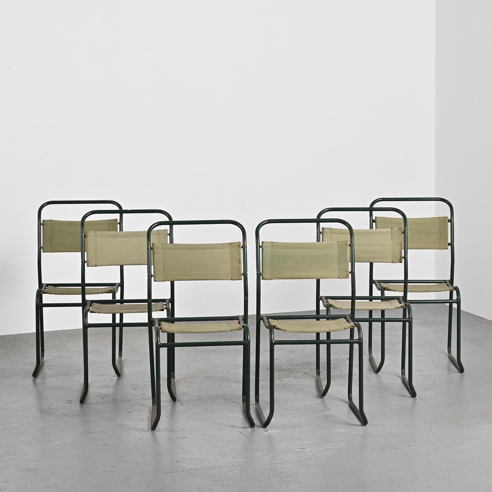Chairs by Bruno Pollack, circa 1935, Set of 6  For Sale 1