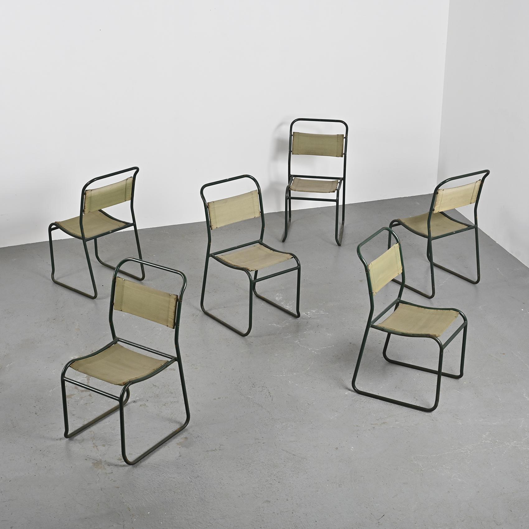 Chairs by Bruno Pollack, circa 1935, Set of 6  For Sale 2