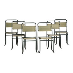 Chairs by Bruno Pollack, circa 1935, Set of 6