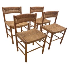 Chairs by Charlotte Perriand Dordogne Model Robert Santou France Set of 4
