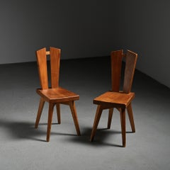 Chairs by Christian Durupt, Meribel 1960, Set of 2