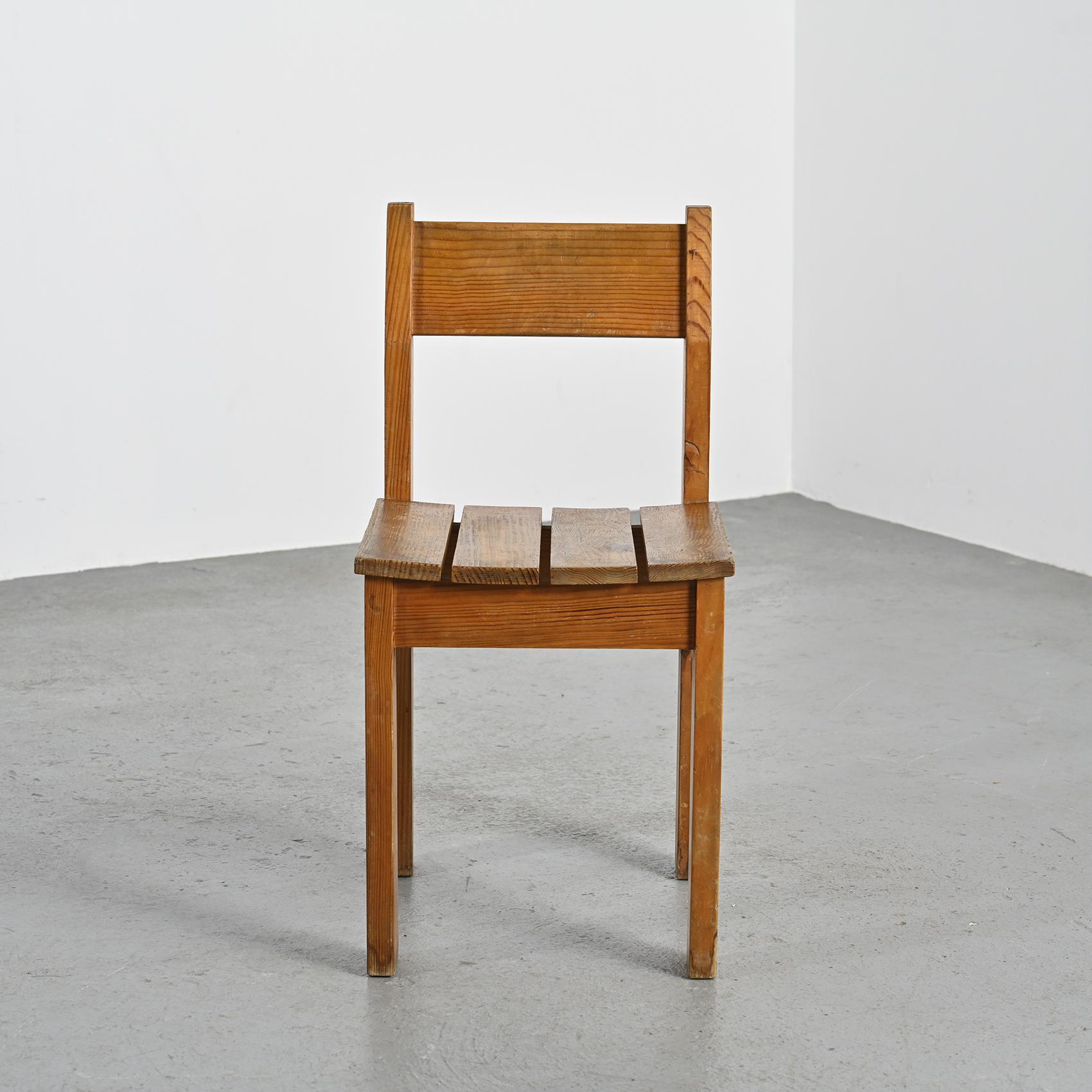 French Chairs by Maison Regain for les Arcs, Set of 4, circa 1970